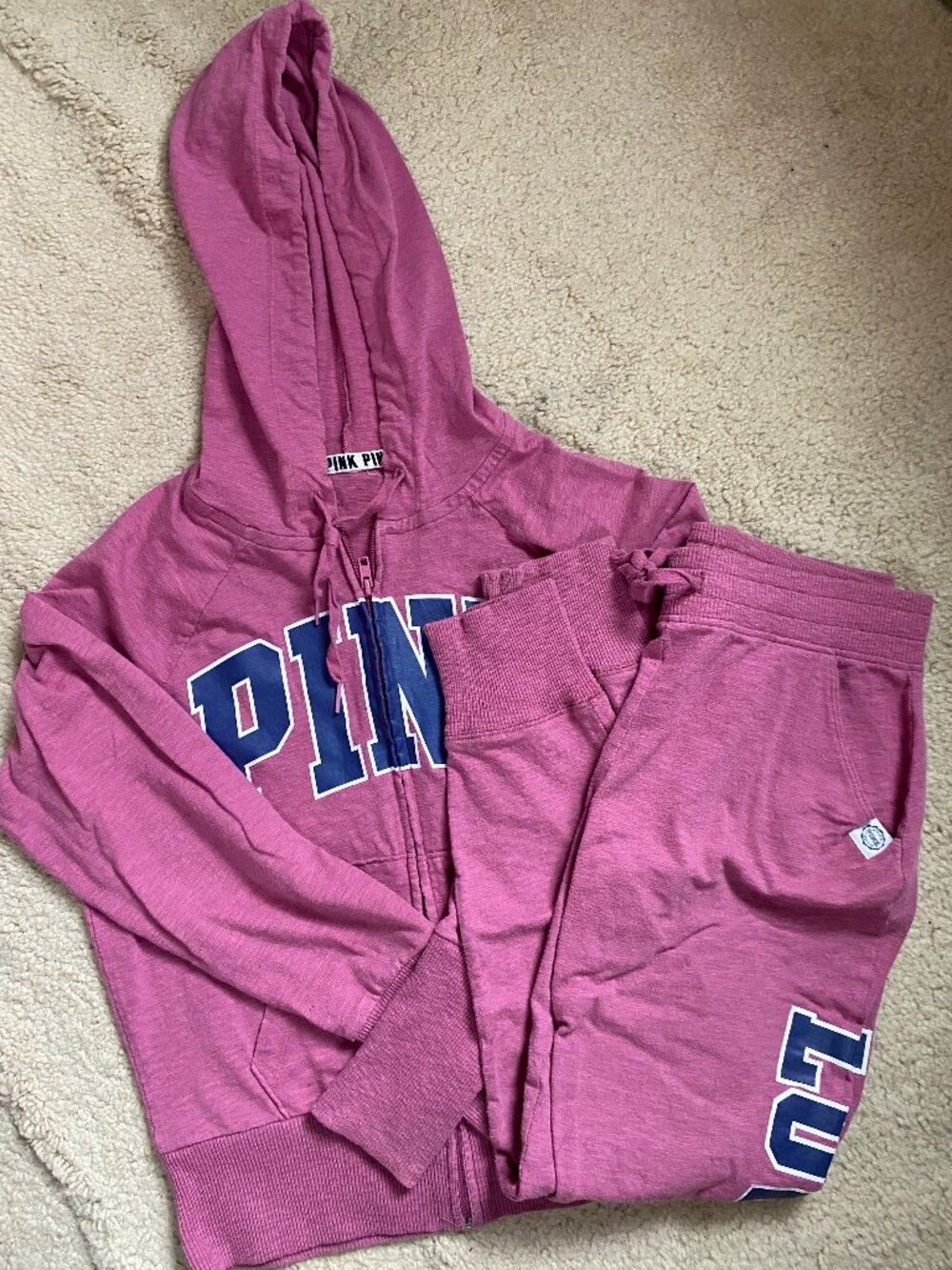 PINK Lounge Set, Small, Mauve